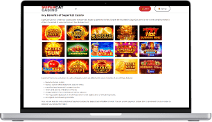 SuperCat online casino feature